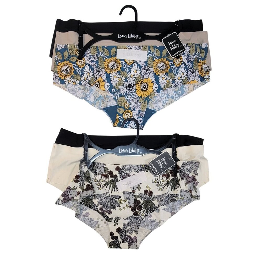 Love Libby Womens Briefs Size L Floral & Botanical Patterns